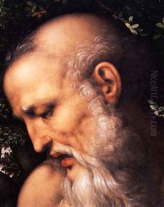St. Jerome (detail of the saint's head)