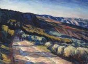 Le Chemin Vers La Nesque A Villes-sur-auzon by Rene Seyssaud