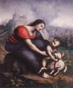 Madonna and Child with the Lamb of God by Cesare da Sesto
