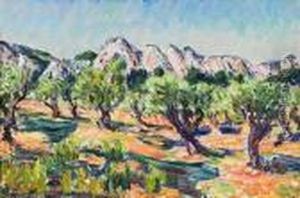 Champ D'oliviers Dans Les Alpilles. by Rene Seyssaud