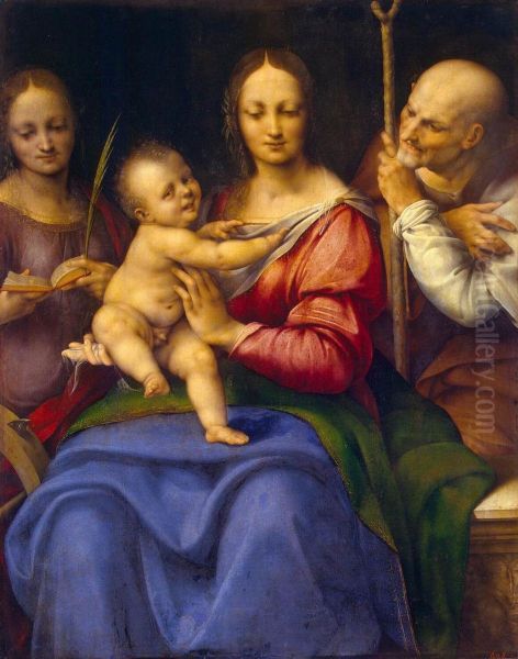 Holy Family with St Catherine - view 1