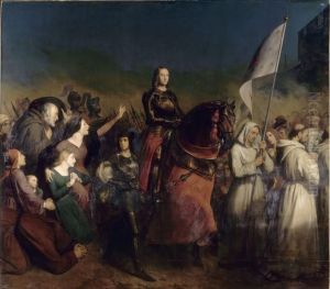 The Entry of Joan of Arc 1412-31 into Orleans, 8th May 1429, 1843 by Henry Scheffer