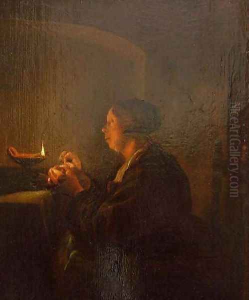 Woman by Candlelight - view 1