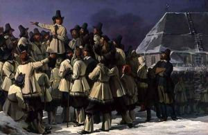 King Gustav I Vasa c.1496-1560 of Sweden Addressing Men from Dalarna in Mora, 1836 by Johan Gustaf Sandberg