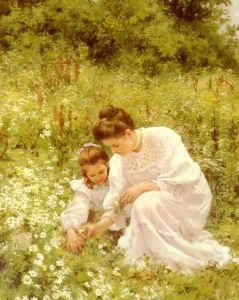 Picking Daises by Hermann Seeger