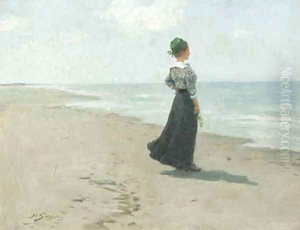 Looking out to sea at Fano island, Denmark - view 1