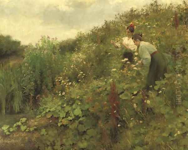 Picking flowers - view 1