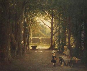 Veteran and Child in a Park