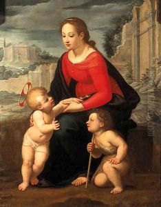 he Madonna and Child with the Infant Saint John the Baptist by Ippolito Scarsella (see Scarsellino)