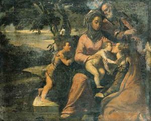 The Mystic Marriage of Saint Catherine by Ippolito Scarsella (see Scarsellino)