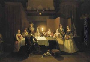 Entertaining the Guests by Pieter Gerardus Sjamaar