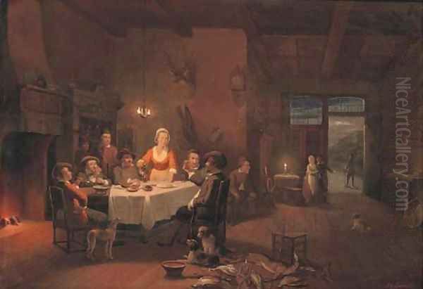 Dinner after the hunt - view 1