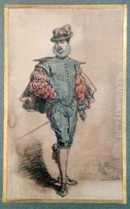Male character in historical costume by George (nee Dupin) Sand
