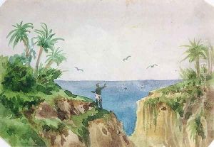 Exotic landscape by George (nee Dupin) Sand