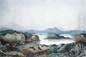 Landscape with a Lake by George (nee Dupin) Sand