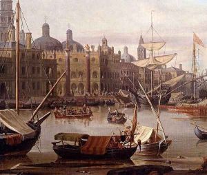 A Capriccio Of The Grand Canal, Venice - detail