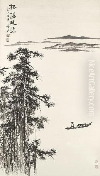 Boating Along The River - view 1