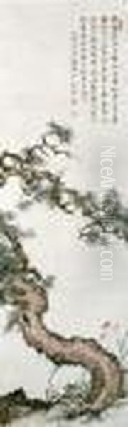 Pine And Daylily - view 1