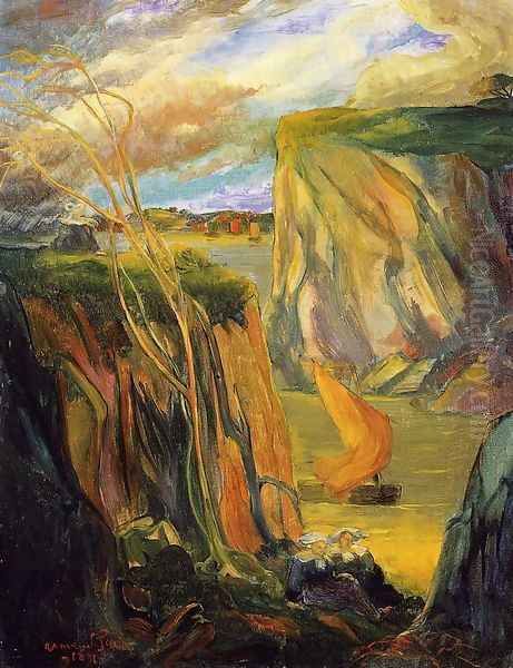 Breton Women by the Cliff by Armand Seguin