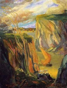 Breton Women by the Cliff by Armand Seguin