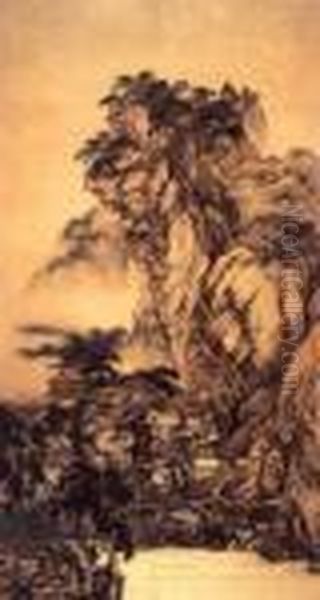 Landscape In The Style Of Guo Xi - view 1