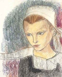 Tete de jeune bretonne by Armand Seguin