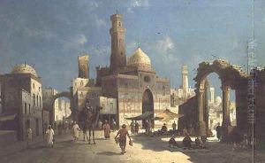 An Arab Town by August von Siegen