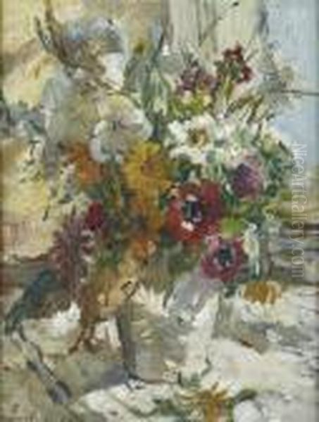 Still Life Of Summer Flowers - view 1