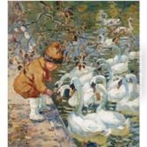 Feeding The Swans by Dorothea Sharp