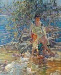 On The French Coast by Dorothea Sharp