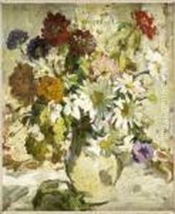 A Still Life Of Summer Flowers by Dorothea Sharp