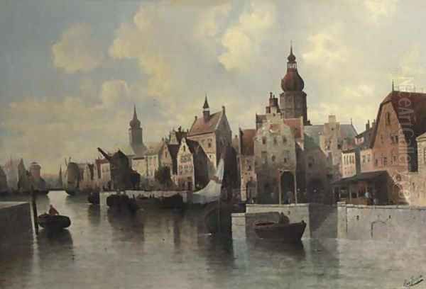 View of a town about a canal - view 1