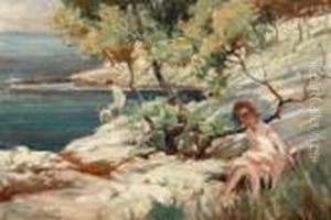 Girls On Rocks Above The Sea Girls On Rocks Above The Sea