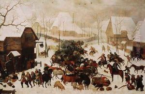 Fight in a Village, 1605 by Jacob II Savery