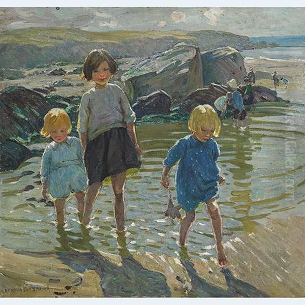 Children On The Beach; In The Garden - view 1