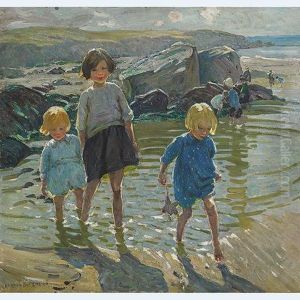 Children On The Beach; In The Garden by Dorothea Sharp