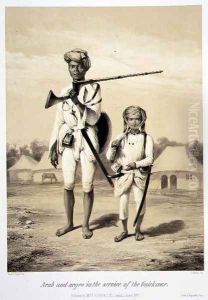 Arab and Negro in the Service of the Guickwar, from 'Voyage in India', engraved by Louis Henri de Rudder 1807-81 pub. in London, 1858 by A. Soltykoff