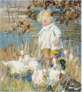 Feeding Ducks by Dorothea Sharp