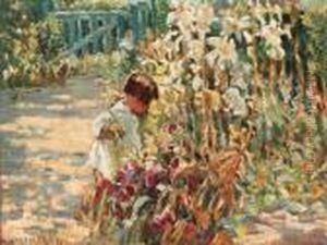 Picking Flowers by Dorothea Sharp