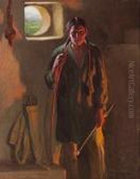 Hunting Son, Firelight And Daylight,taos - view 1