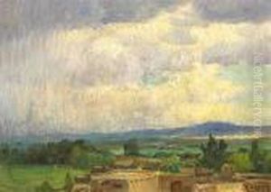 From My Studio Window, Taos by Joseph Henry Sharp