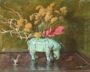 Ming Chinese Still Life by Joseph Henry Sharp