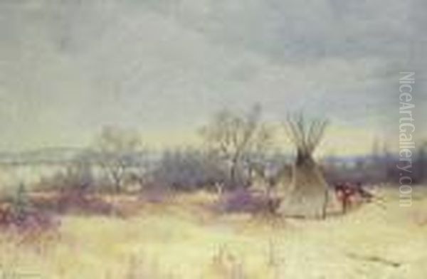 Indian Encampment - view 1