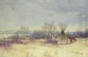 Indian Encampment by Joseph Henry Sharp