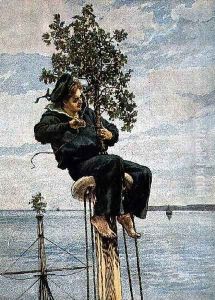 Christmas Morning at the Mast Head, from the Graphic Christmas Number, 1879 by William Small