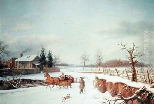 Winter Landscape by Constantin Stoiloff