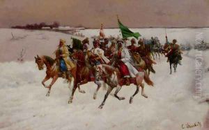 The Wedding Procession by Constantin Stoiloff