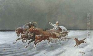 The troika ride by Constantin Stoiloff