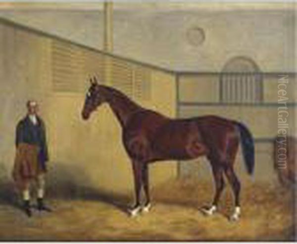 Midshipman And His Groom In A Stable - view 1