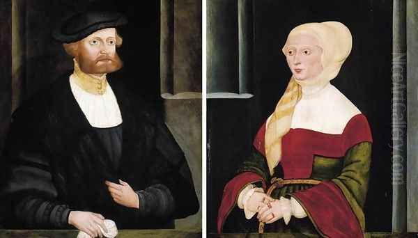 Portraits of a Gentleman and a Lady 1538 - view 1